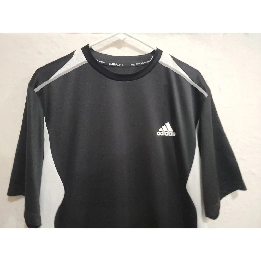 Adidas F50 Men's Large Black White‎ Climalite Training Jersey Soccer Shirt L